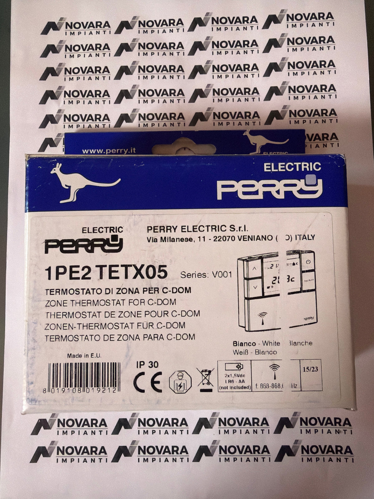 1PE2 TETX05 V001 Termoststo Di Zona wireless per C-DOM PERRY ELECTRIC