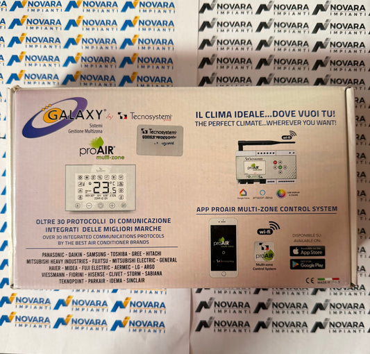 GAD100015 Cronotermostato ad incasso Sthealth 3X con Display Touchscreen Retroilluminato Cablato