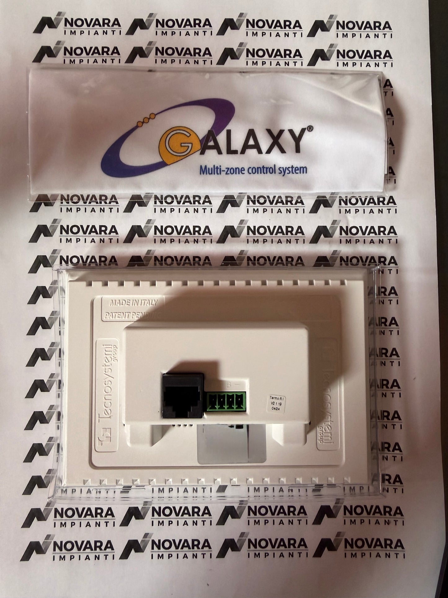 GAD100015 Cronotermostato ad incasso Sthealth 3X con Display Touchscreen Retroilluminato Cablato